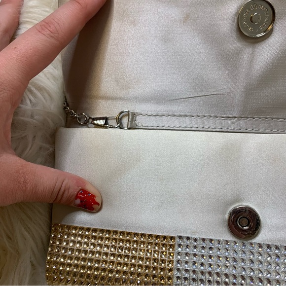 Aldo Rhinestone Glitter Clutch Crossbody - Picture 7 of 8